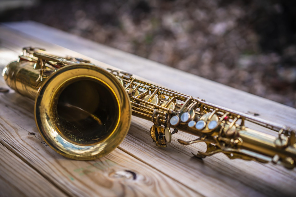 brass instruments closeup